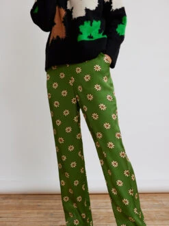 New Modern Dress Sales -New Modern Dress Sales rowan green retro floral trousers by kitri studio 29471809962035