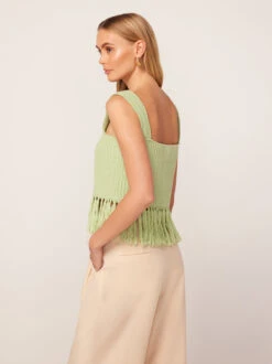 Roxana Pistachio Crochet Knit Top -New Modern Dress Sales roxana pistachio crochet knit top by kitri studio 45101342032172