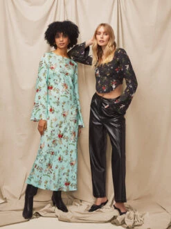 Tallulah Mint Cherub Print Maxi Dress -New Modern Dress Sales tallulah mint cherub print maxi dress by kitri studio 43580091826476