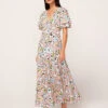 Tallulah Pink Floral Print Maxi Dress