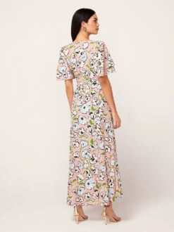 Tallulah Pink Floral Print Maxi Dress -New Modern Dress Sales tallulah pink floral print maxi dress by kitri studio 45101434634540