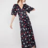 Tallulah Red Heart Print Maxi Dress