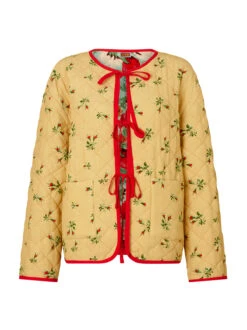 Theodora Green Garden Floral Reversible Quilted Jacket -New Modern Dress Sales theodora green garden floral reversible quilted jacket by kitri studio 43931110179116