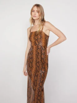 Ursula Caramel Snakeskin Vinyl Dress 6 Ursula Caramel Snakeskin Vinyl Dress -New Modern Dress Sales ursula caramel snakeskin vinyl dress by kitri studio 43054320681260