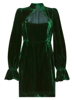 Valentina Green Velvet Mini Dress -New Modern Dress Sales valentina green velvet mini dress by kitri studio 29471878774835