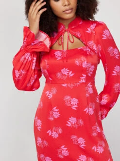 Valentina Red Floral Mini Dress -New Modern Dress Sales valentina red floral mini dress by kitri studio 42460381217068