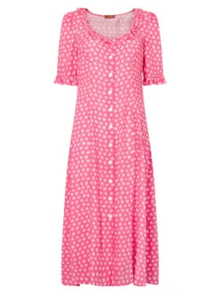 Violette Pink Ditsy Floral Midi Dress -New Modern Dress Sales violette pink ditsy floral midi dress by kitri studio 28887779409971
