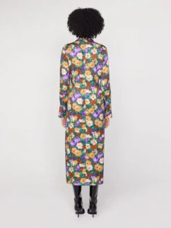 Wanda Iris Impressionist Floral Shirt Dress -New Modern Dress Sales wanda iris impressionist floral shirt dress by kitri studio 43561732112684